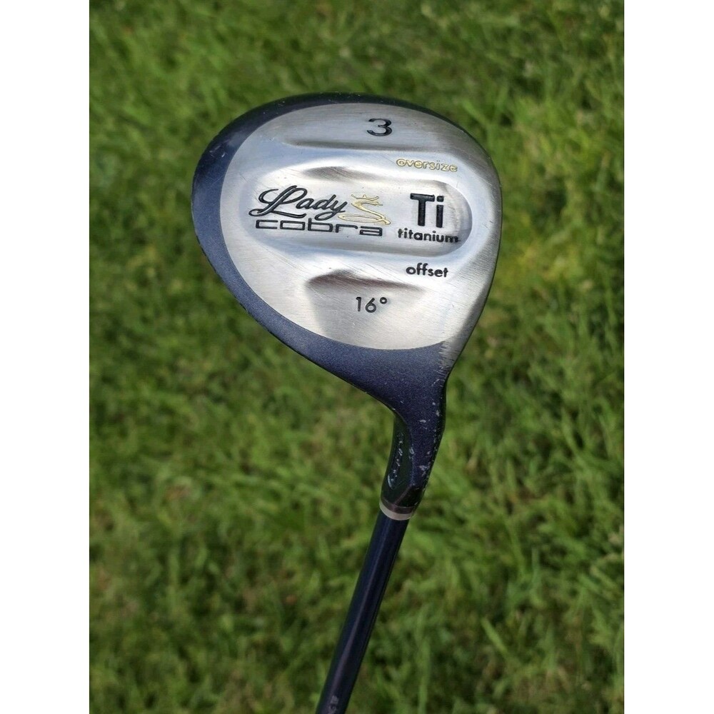 Lady Cobra Oversize Offset Ti 3 Wood 16* Lady Flex Graphite Shaft 43" New Grip